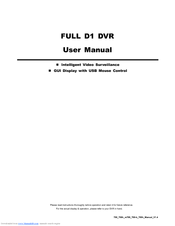 NST FULL D1 DVR User Manual