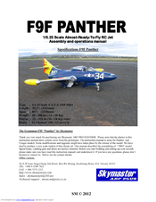 Skymaster ARF PRO PANTHER Assembly And Operation Manual