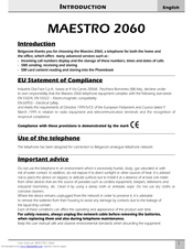 Maestro 2060 User Manual