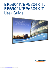 Planar EP6504K User Manual
