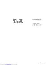 T+A DVD 1240 R User Manual