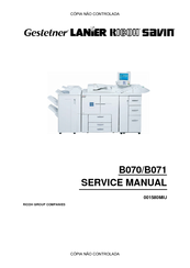 Gestetner B070 Service Manual