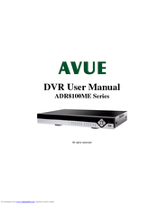 Avue ADR8100ME Series User Manual
