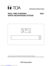 Toa AM-1 Operating Instructions Manual