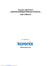 Korenix JetI/O 6500 Series User Manual