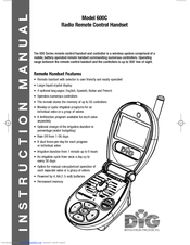 DIG 600C Instruction Manual