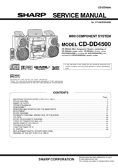 Sharp CD-DD4500 Service Manual
