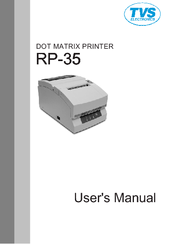 TVS electronics Jus' Bill RP-35 User Manual