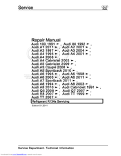 Audi A8 1994 Repair Manual