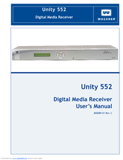 Wegener Unity 552 User Manual