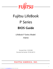 Fujitsu P3010 - LifeBook - Athlon Neo 1.6 MHz Bios Manual