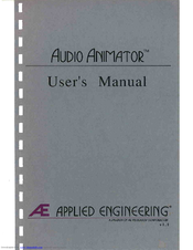 Applied Engineering AUDIO ANIMATOR User Manual