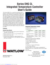 WATLOW EHG CL Series User Manual