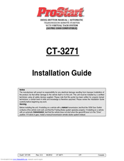 ProStart CT-3271 Installation Manual