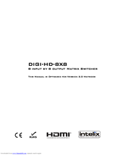 Intelix DIGI-HD-8X8 Installation Manual