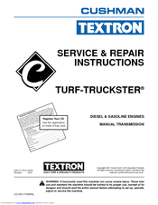 Cushman TURF-TRUCKSTER Service & Repair Manual