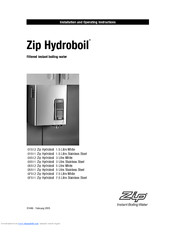 Zip Hydroboil 05511 Installation And Operating Instructions Manual