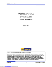 Seyeon FlexWatcher FW2170 User Manual