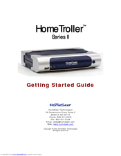 HomeSeer Technologies HomeTroller Series II Getting Started Manual