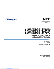 NEC DT750 User Manual
