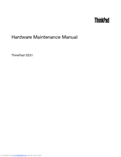 Lenovo ThinkPad S531 Hardware Maintenance Manual