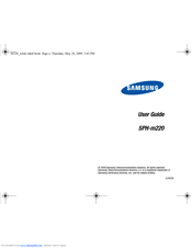 Samsung SPH-M220 User Manual