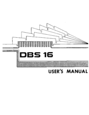 DBSlnternational DBS 16 User Manual