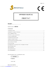 Beneteau FIRST 36.7 Owner's Manual
