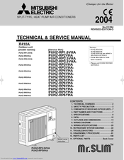 Mitsubishi Electric Mr.SLIM PUHZ-RP5VHA1 Technical & Service Manual