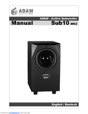 Adam Sub10 MK2 Manual
