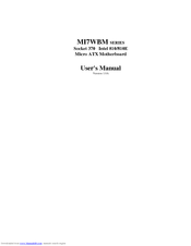 Tmc MI7WBM SERIES User Manual