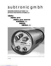 subtronic gmbh meca color Operating Instructions Manual