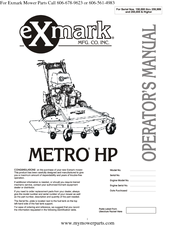 Exmark Metro HP Operator's Manual
