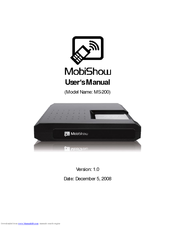 MobiShow MS-200 User Manual