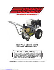 Amazing Machinery 5.5-24HP GAS & DIESEL ENGINEPRESSURE WASHER Manual