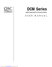 QSC DCM series User Manual