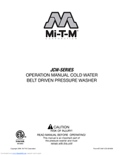 Mi-T-M JCW-SERIES Operation Manual