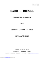 Saab L3.193LB Operator's Handbook Manual