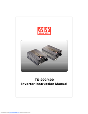 Mean Well TS-400 Instruction Manual