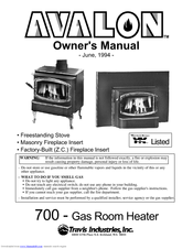 Avalon 700 B-Vent Owner's Manual