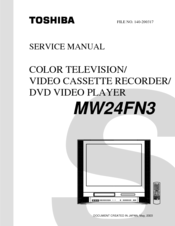 Toshiba MW24FN3 Service Manual