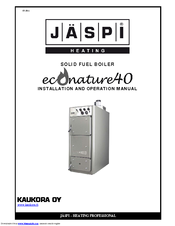 Jaspi Econature40 Installation And Operation Manual