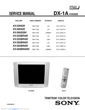 Sony WEGA KV-32XBR450 Service Manual