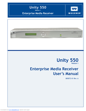 Wegener UNITY 550 User Manual