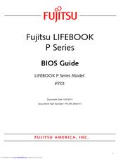 Fujitsu LIFEBOOK P701 Bios Manual