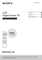 Sony KDL-40NX800 Operating Instructions Manual