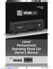 Lionel Pennsylvania Operating Stock Car Owner's Manual