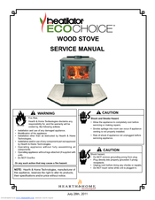 Heatilator ECO CHOICE WOOD STOVE Service Manual