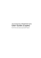 Fuji Xerox DocumentCentre C320 Series User Manual