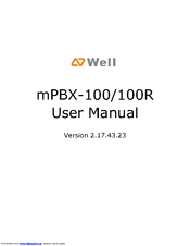 Well mPBX-100 User Manual